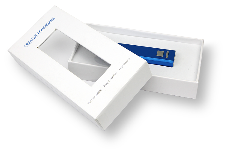 Powerbank Verpackungen mit Logo